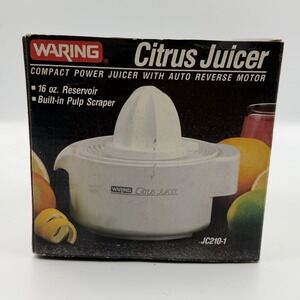 Vintage Waring JC210-1 Citrus Juicer White Electric w/ Original Box